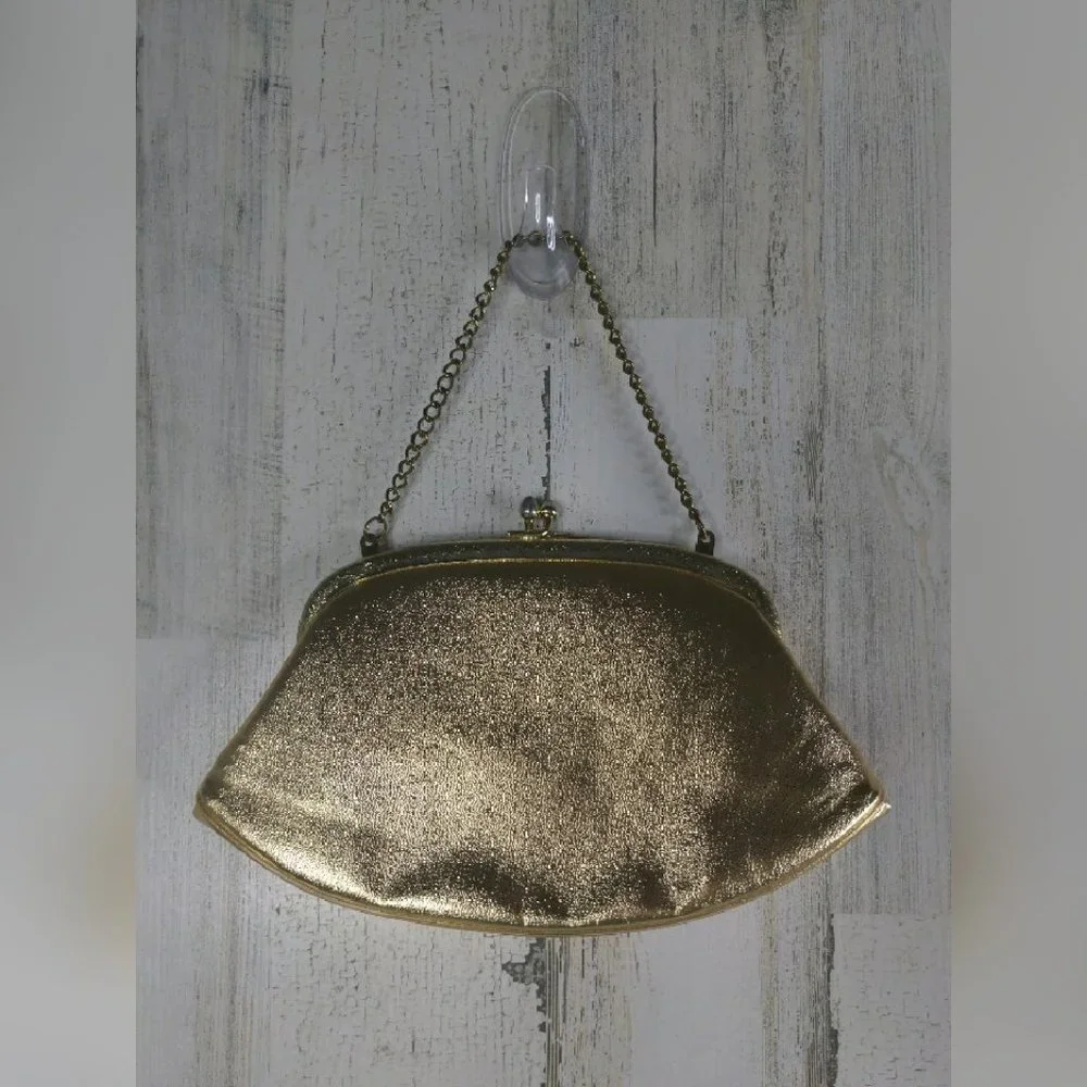 BaubleBar Earring Set and Gold Foil Clutch bundle - Picture 7 of 9